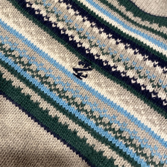 IZOD Kids 1/4 Zip Sweater with Colorful Knit Detailing Front Back Size 4/5 EUC - Picture 4 of 7